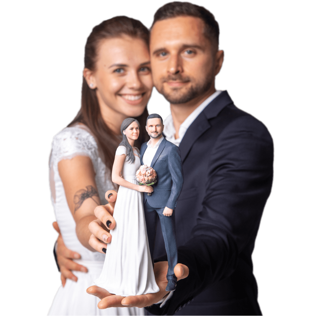 3D-Selfie einer Hochzeit